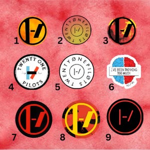 Twenty One Pilot STICKERS | Custom | Blurry Face | Clancy | Josh & Tyler | Stickers | Ticker | Memorabilia | Gift image 4