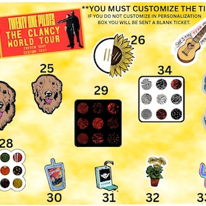 Twenty One Pilot STICKERS | Custom | Blurry Face | Clancy | Josh & Tyler | Stickers | Ticker | Memorabilia | Gift image 6