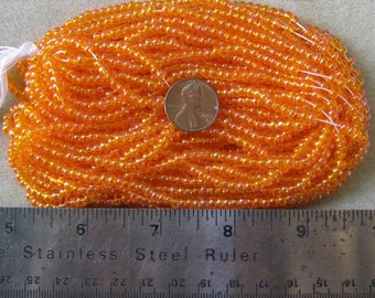 Full hank of Czech Jablonex Ornela Preciosa seed beads, hyacinth AB, 6/0