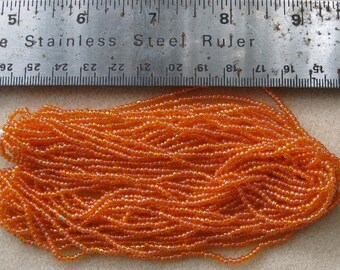 Full hank of Czech Jablonex Ornela Preciosa seed beads, hyacinth AB, 11/0