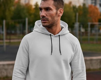 Men's Hoodie Sewing Pattern PDF: Relaxed Fit Pullover, Sizes XS-4XL (A4 & A0 Printable Template)
