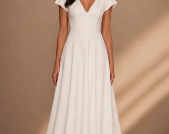 Boho Wedding Dress Sewing Pattern: Easy DIY Bridal Gown (PDF Pattern, Sizes XS-4XL)