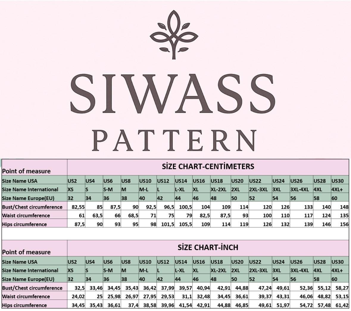 フィットクロップトップの縫製パターン：レディースサイズ0～30（PDF