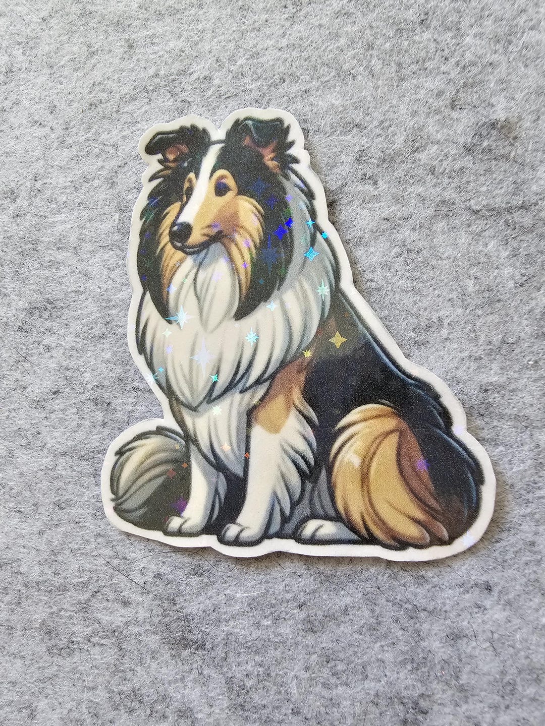 Rough Collie Sticker | Tri-colour Dog Vinyl Decal | Pet Gift - Etsy