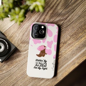 Western Christian Tough Phone Case Cowboy Cowgirl Rodeo Country Gift Protective Cover Cowboy Cross Phone Case Christian Gift Religious