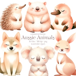 Australische Tiere Clipart, Aussie Tiere, Australien Clipart, Känguru Clipart, Koala Clipart, Wildtiere Clipart