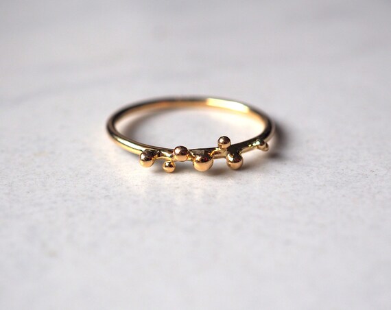 14K Yellow Gold Minimalist Ring Jewelry Warm Golden Glow Gift Idea Wedding Jewelry