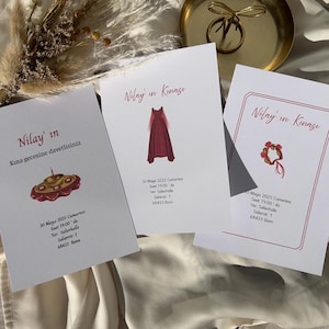 Kina Davetiyesi I Henna invitation cards