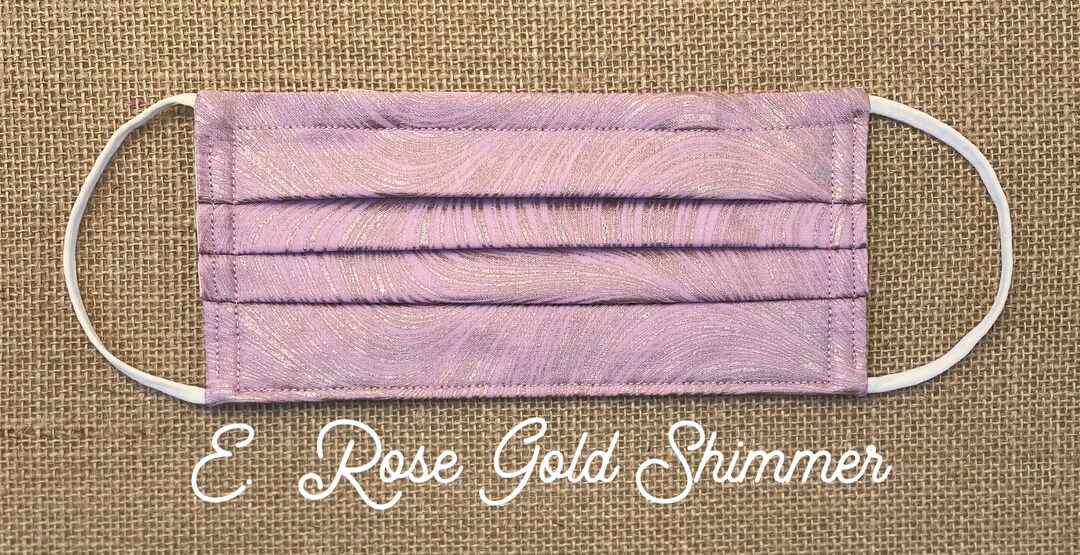 Dressy Face Mask Triple Layer Face Mask, Filter Included, Cotton Shimmer Swirl in Assorted