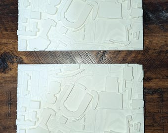 3D Topographic Map of University of Cincinnati Campus – Unique Display Piece