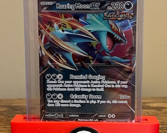 Pokéball 3D Printed Card Stand – Dual Slot for Top Loaders & PSA Graded Cards