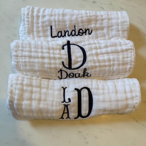 Custom Muslin Burp Cloth (listing is for one custom burp cloth)