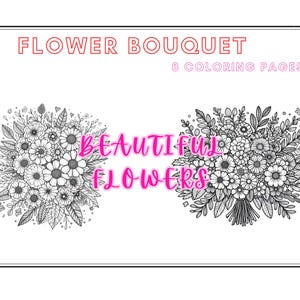 Coloring pages - Flower Bouquet