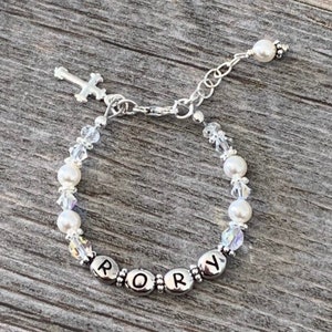 personalized baby bracelet, baby jewelry, baby shower gift, infant bracelet, baby baptism bracelet, first communion gift, baby girl baby boy
