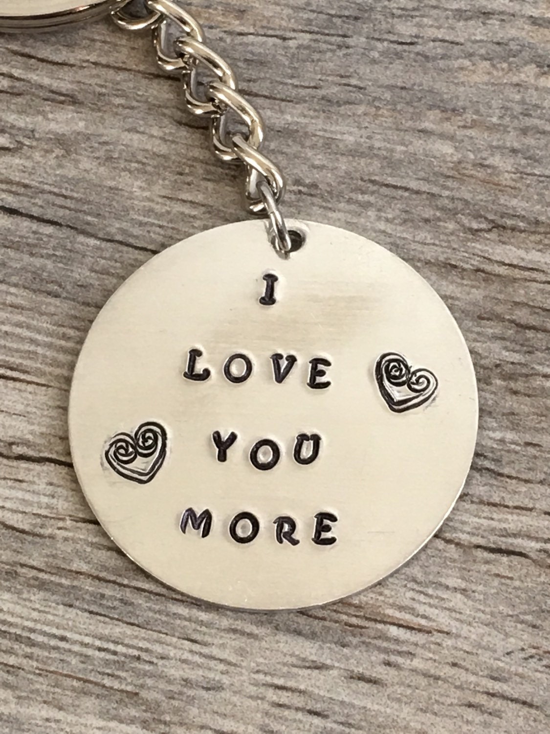 I love you more key chain gift for husband wife daughter Etsy