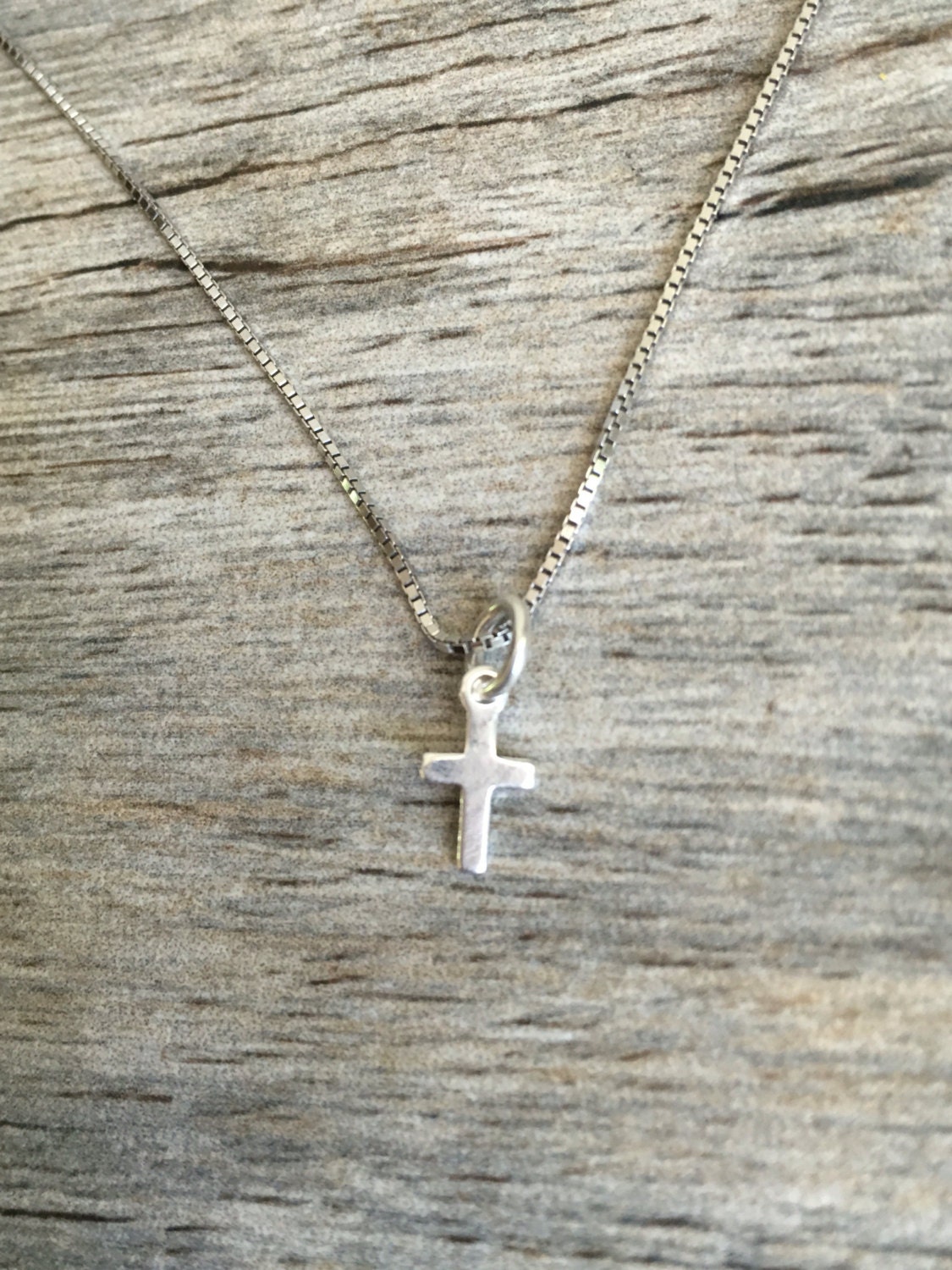 Dainty cross necklace small cross necklace sterling silver | Etsy