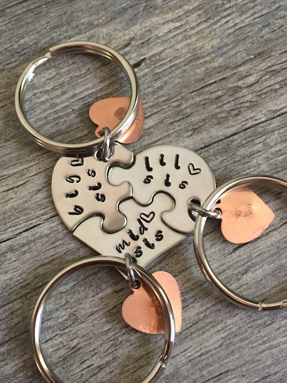Big sis lil sis keychains hot sale