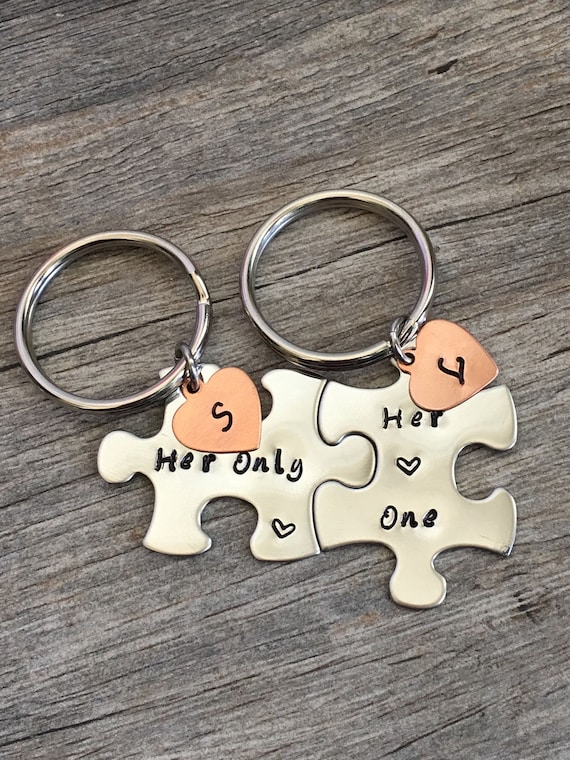 AKTAP LGBT Couples Puzzle Piece Keychains Were Like Puzzle Pieces That Fit Together Perfectly Rainbow Jewelry Lesbian Pride Gift for Her