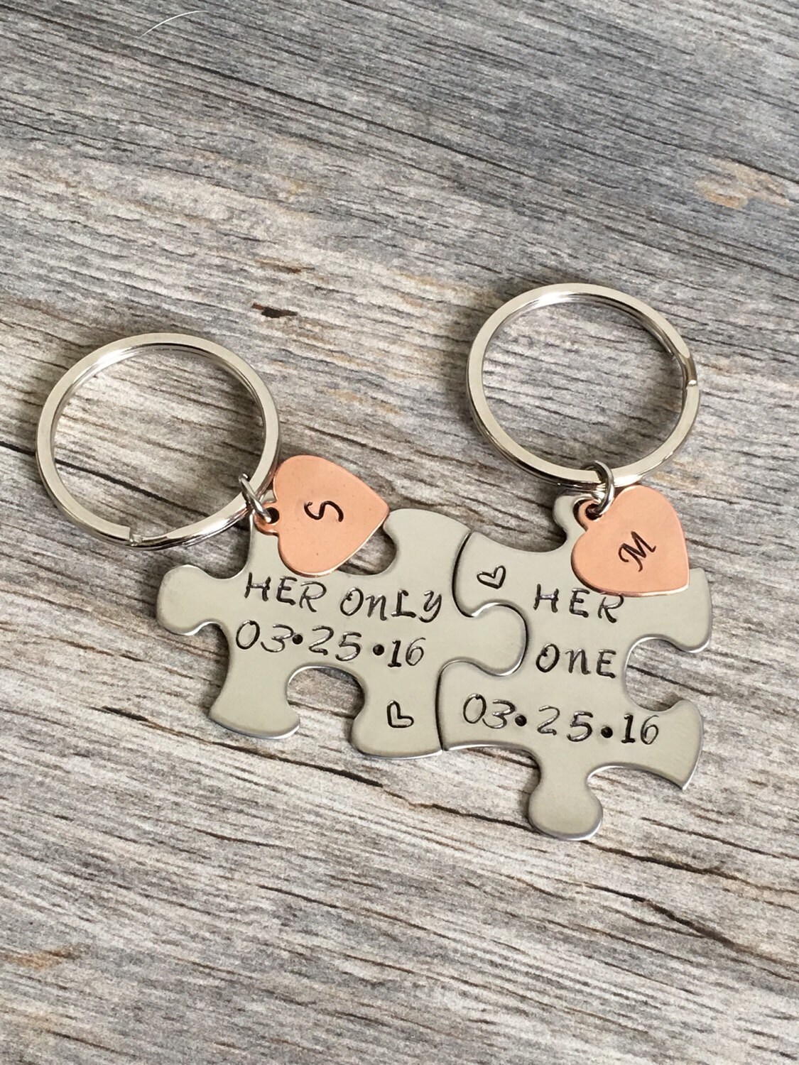 Her One, Her Only Couples Keychains, Puzzle Keychains, LGBT gifts, Le…