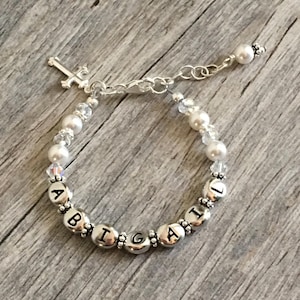 gift for baby girl, baptism bracelet, christening bracelet, baby girl bracelet, first communion gift, baby girl baptism gift, bracelet
