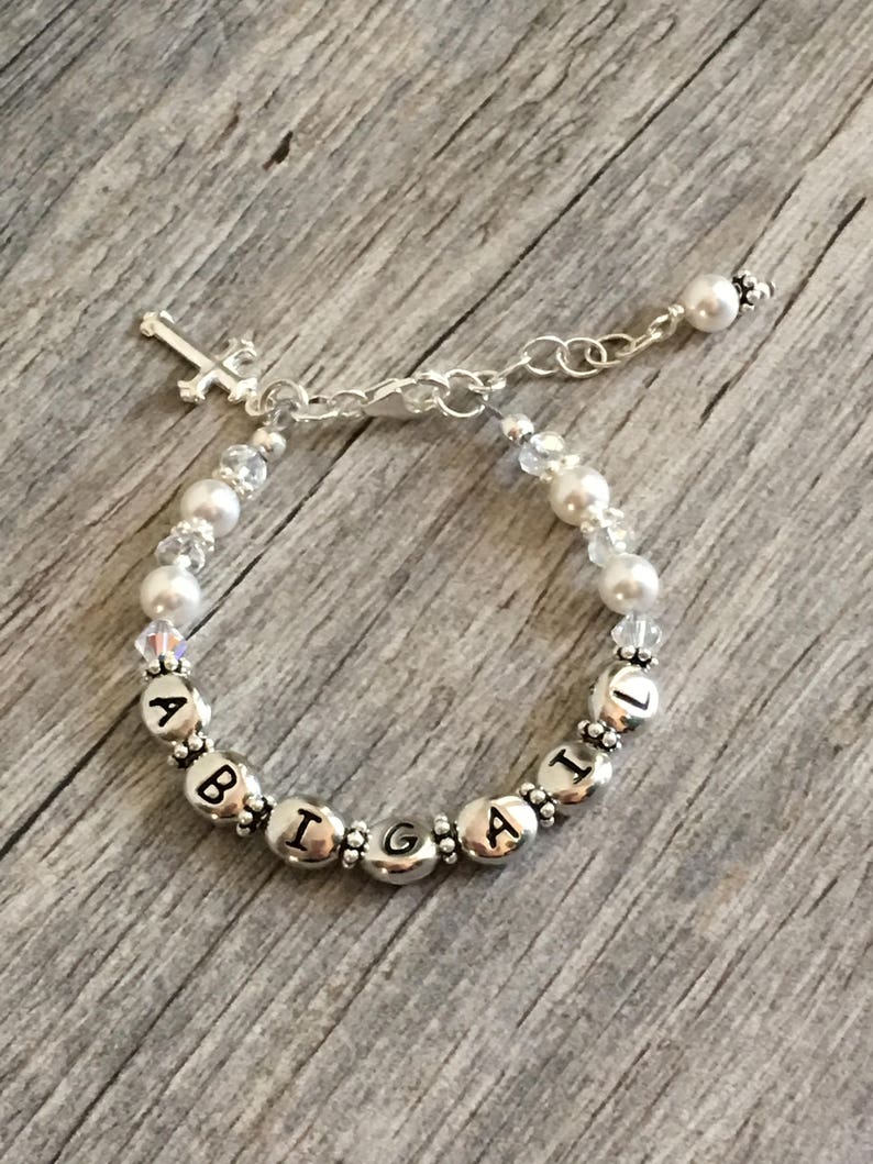 baptism bracelet girl