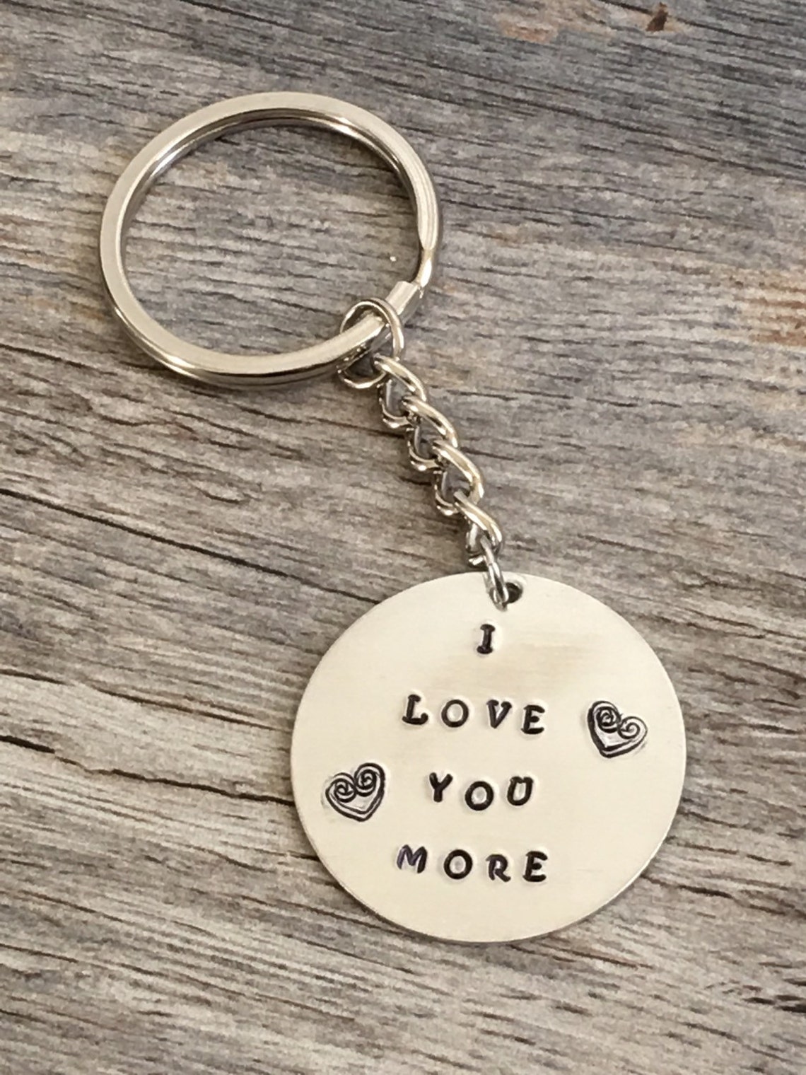 I love you more key chain gift for husband wife daughter Etsy
