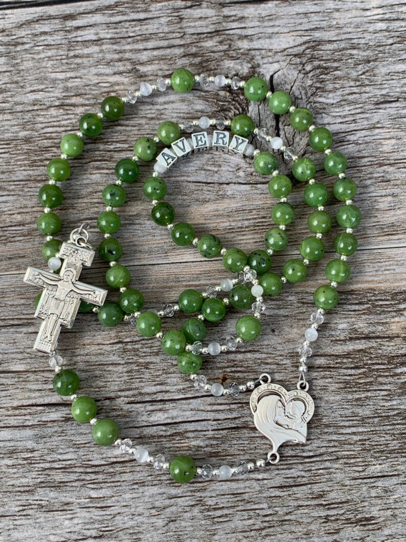 Catholic Rosary Baptism Gift Christening Gift New Baby Etsy