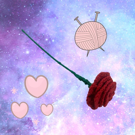 Eternal rose crochet to personalize