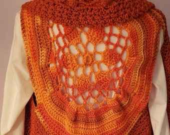 Sweater Vest in Pumpkin