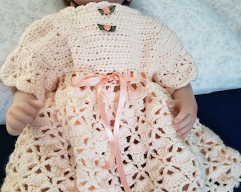 Tulip Time Baby Dress in Blush