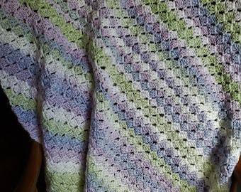 C2C Baby Blanket in Cotton Candy