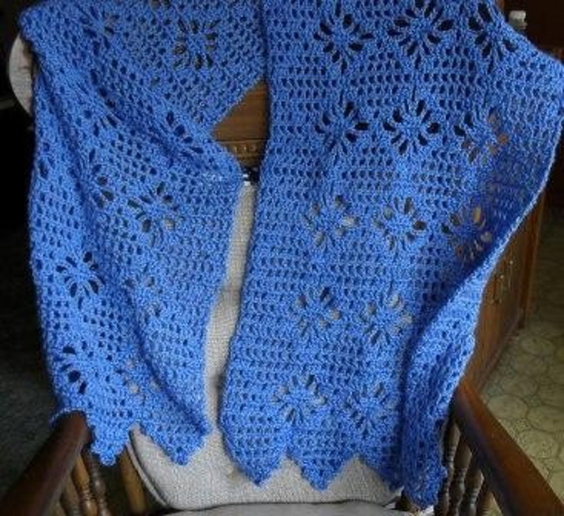 Berry Blue Extra Long Shawl image 3