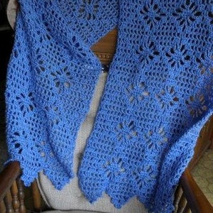 Berry Blue Extra Long Shawl image 2