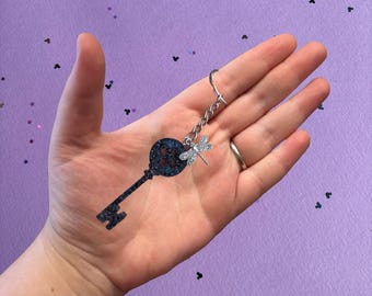 Button Key resin Keyring
