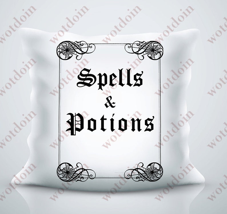 Printable Halloween Spells and Potions Book Cover Scrapbooks Mini Albums Image Transfer Digital Download Iron on Altered Art Mixed Media