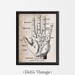 Palmistry Fortune Teller Antique Style Digital Art Print Home Wall ...