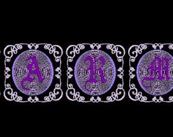 CHARMED - 52 Machine Embroidery Font Designs Instant Download 4x4 5x7 6x10 hoop (AzEB)