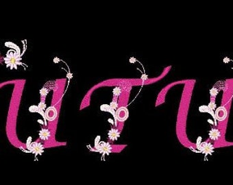 COUTURE- 54 Machine Embroidery Font Designs Instant Download 4x4 5x7 6x10 hoop (AzEB)