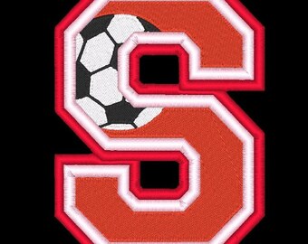 VARSITY SOCCER - 78 Machine Embroidery Font Designs Instant Download 4x4 5x7 6x10 hoop (AzEB)
