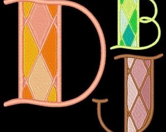 ARGYLE - 108 Machine Embroidery Font Designs Instant Download 4x4 5x7 6x10 hoop (AzEB)