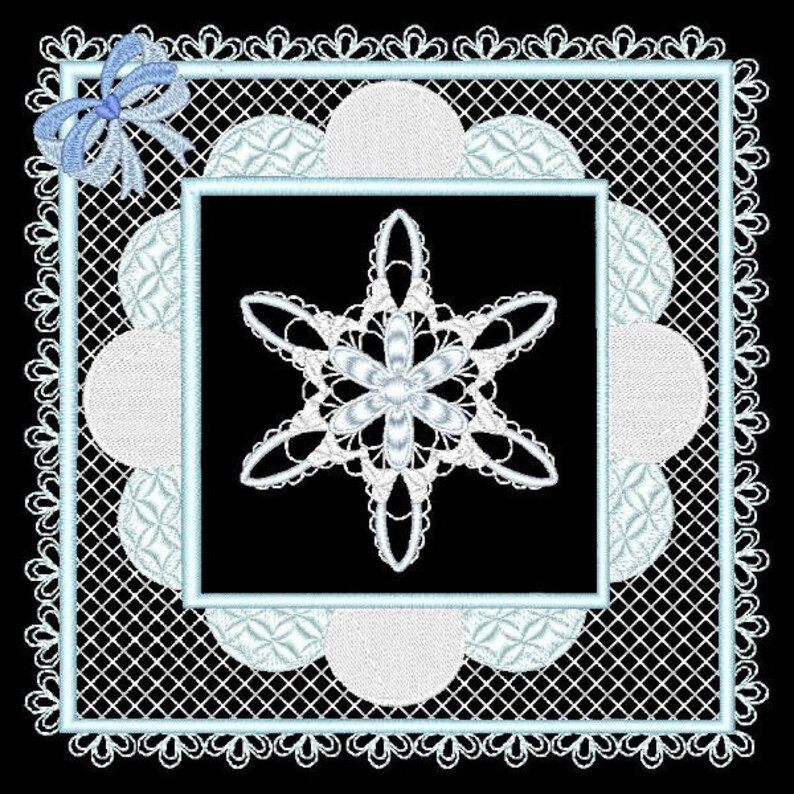 Snowflake quilt blocks 6inch 24 machine embroidery designs  etsy Snowflake quilt blocks 6inch 24 machine embroidery designs  etsy