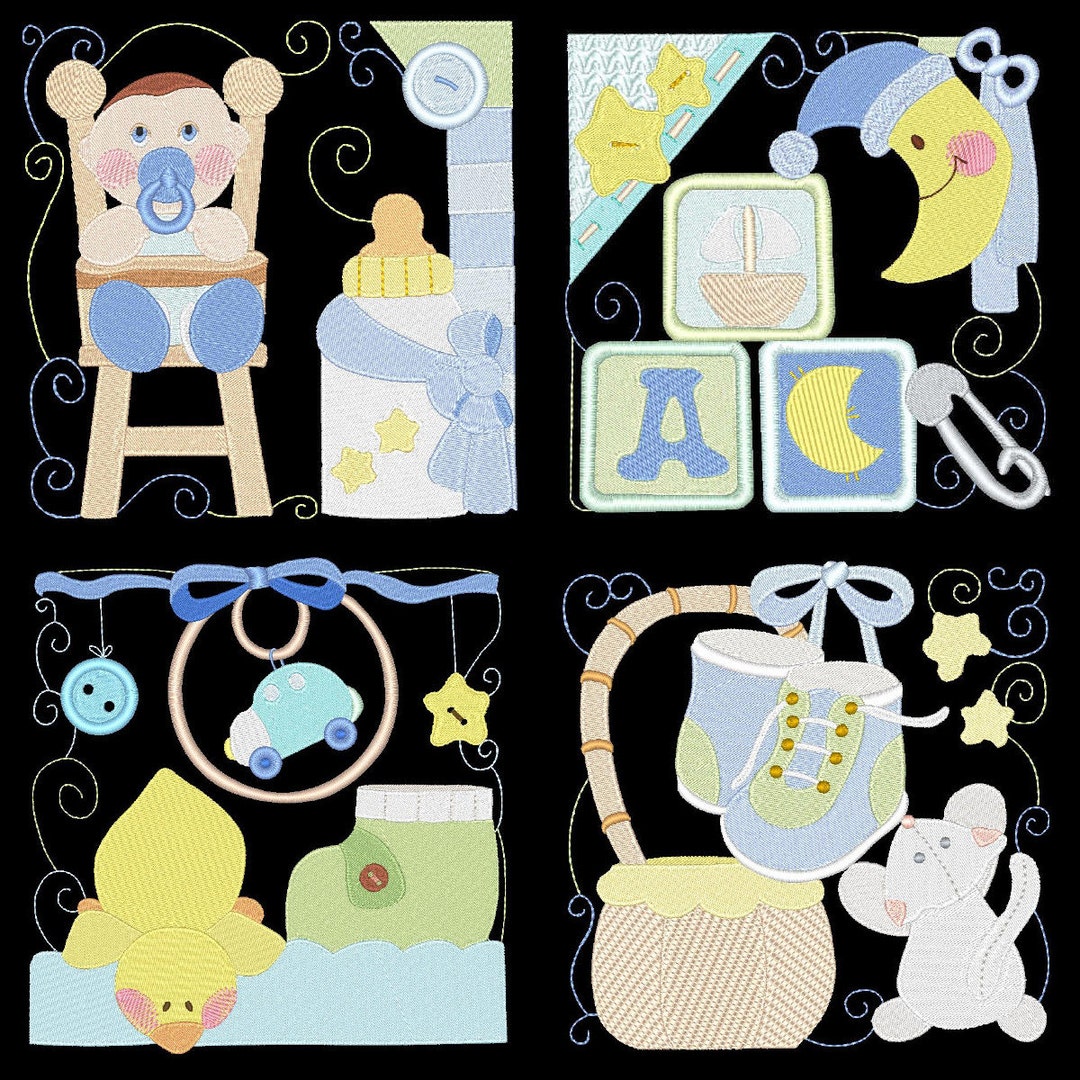 MY BABY BOY 5inch 12 Machine Embroidery Designs Instant Download 5x5