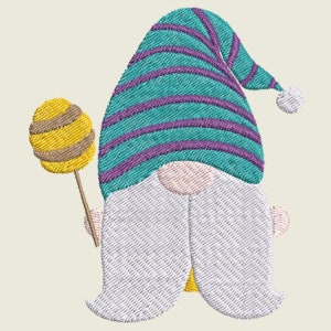 SPRING GNOMES #2 - 1 Machine Embroidery Design Instant Download 4x4 hoop (AzEB)