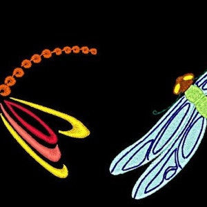 DRAGONFLYZ 20 Machine Embroidery Designs Instant Download 4x4 5x7 hoop AzEB image 2