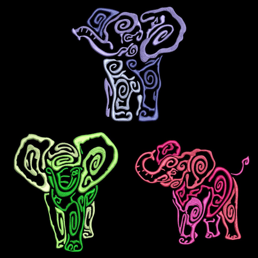 BABY ELEPHANT WALK 4inch 10 Machine Embroidery Designs Etsy