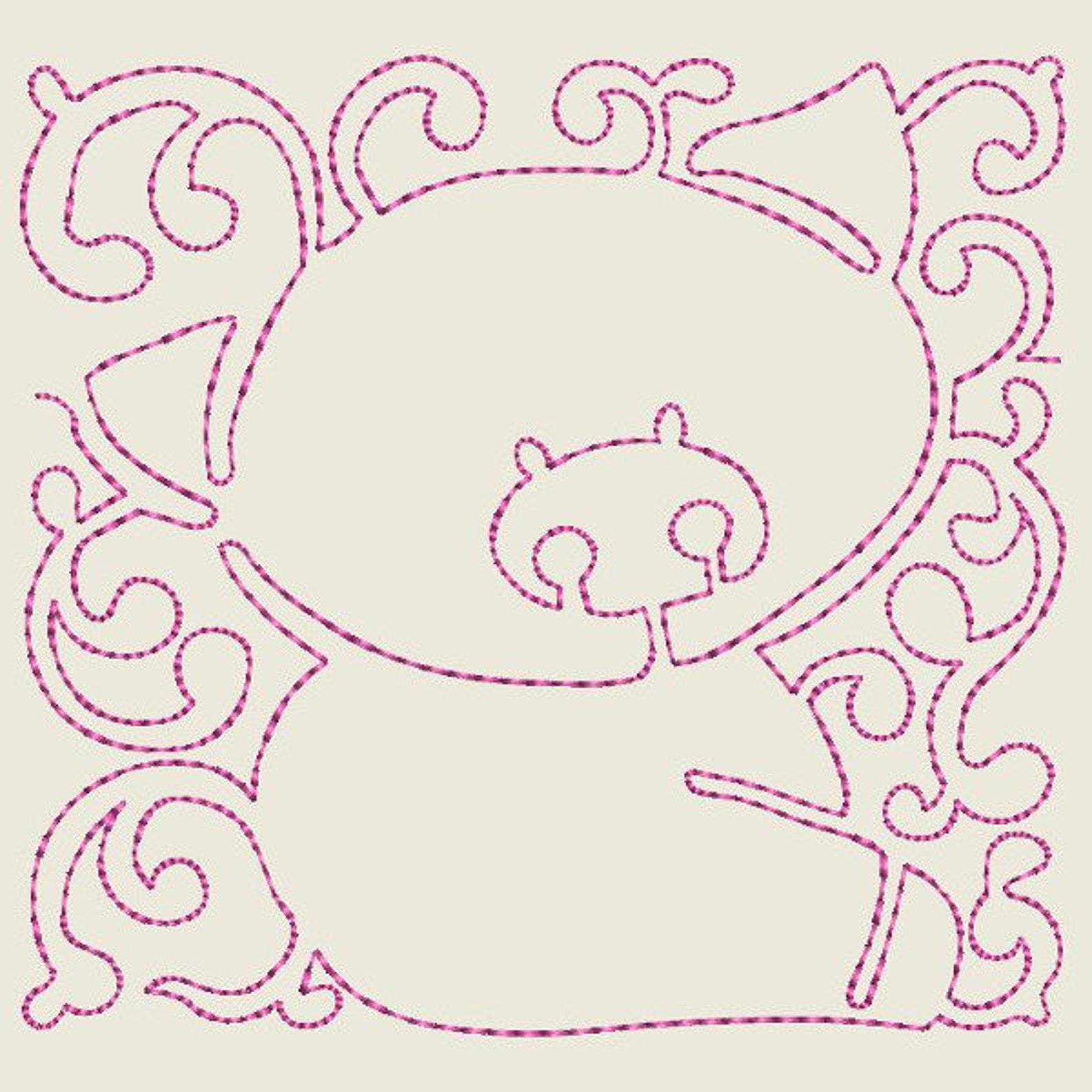 CONTINUOUS LINE BABY Farm Animals (5inch) - 10 Machine Embroidery ...