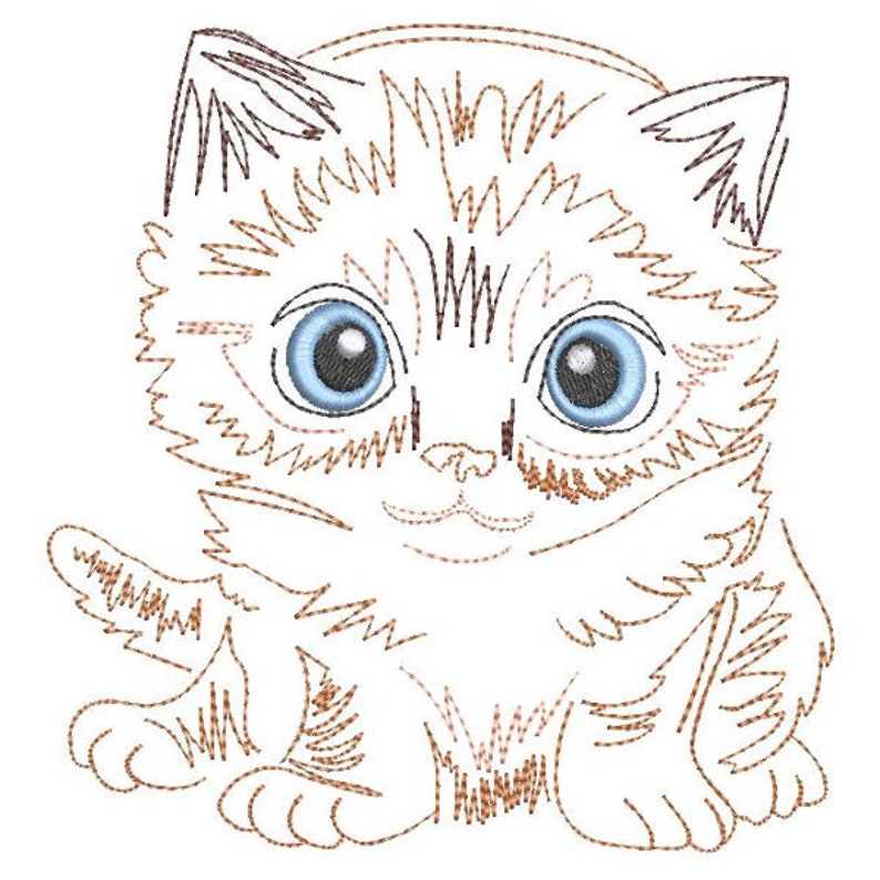 Cute kittens 4inch 10 machine embroidery designs instant  etsy Cute kittens 4inch 10 machine embroidery designs instant  etsy