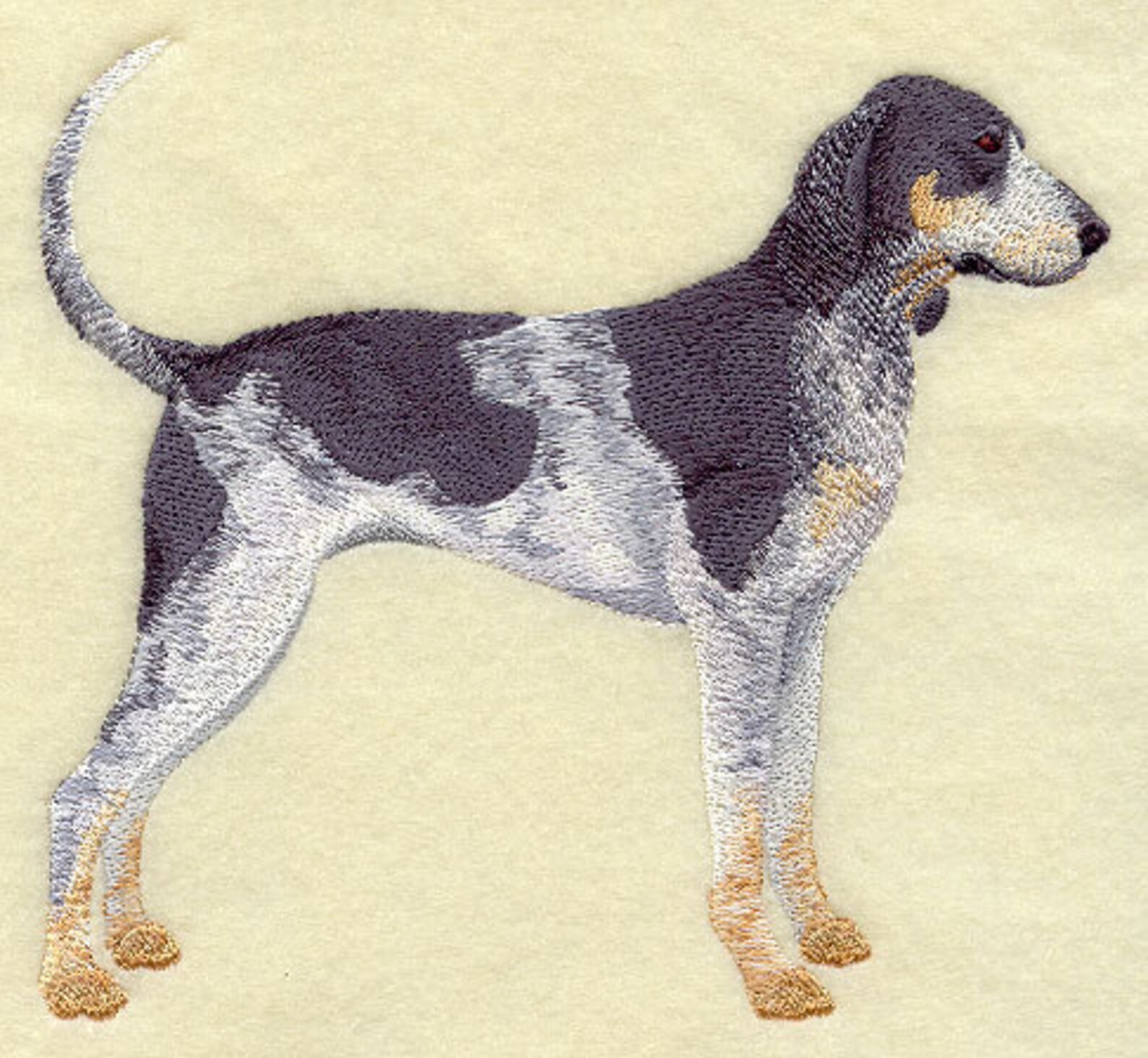 BLUETICK HOUND Machine Embroidery Quilt Blocks AzEB | Etsy