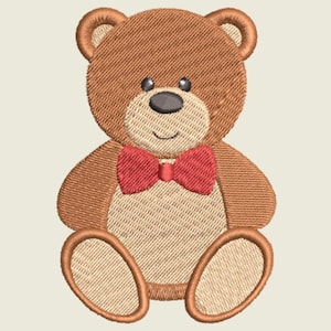 TEDDYBEER - 1 Machine Borduurwerk Design Instant Download 4x4 hoepel (AzEB)