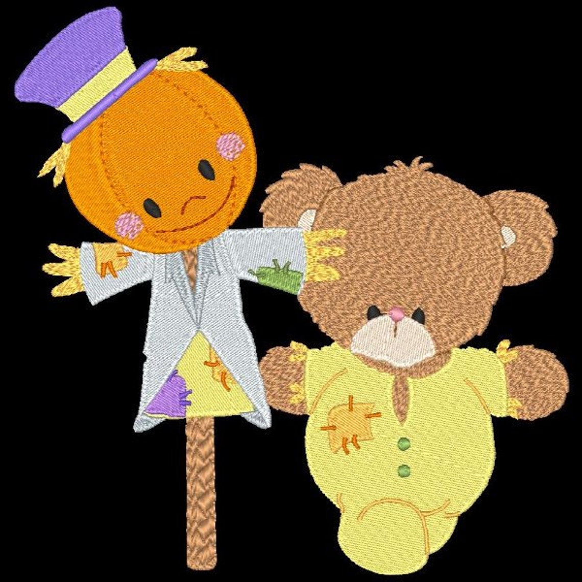 SPOOKY BEAR 5inch 10 Machine Embroidery Designs Instant Etsy